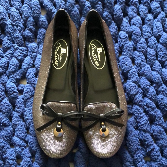 Brown’s Couture Sparkly Ballet Flats - Picture 1 of 5